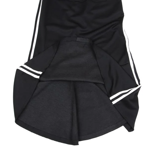 ジュンヤワタナベコムデギャルソンJUNYA WATANABE COMME des GARCONS サイドラインジャージスカート 黒ベージュM位 K-155718_011