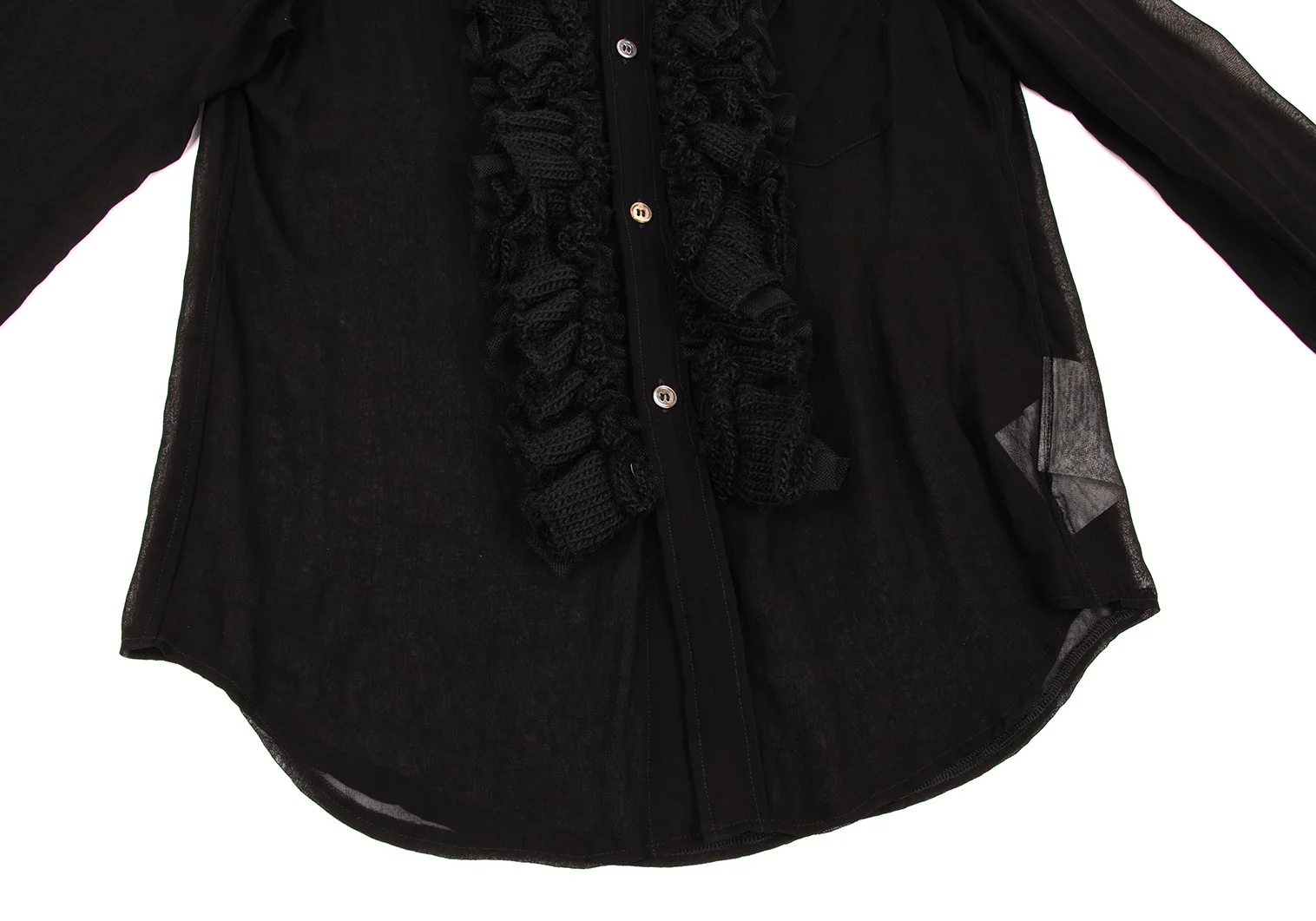 コムデギャルソンCOMME des GARCONS ニットチュールフリル装飾