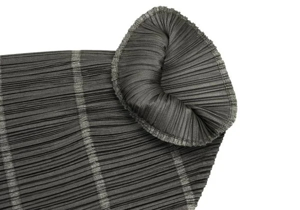 PLEATS PLEASE Striped Pleats V-neck T-shirt K-155775_005