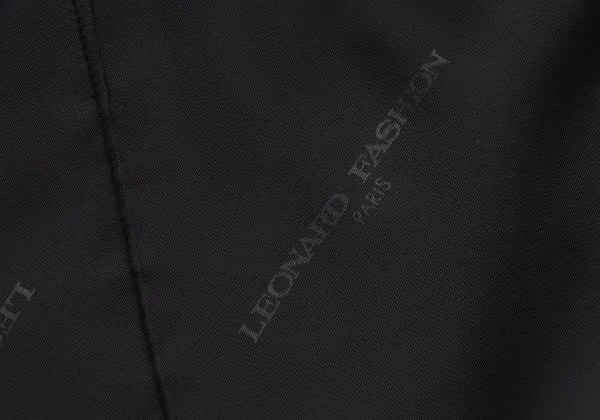 レオナールLEONARD フラワーポイント刺繍パイピングシルクジャケット 黒M位 K-155799_014