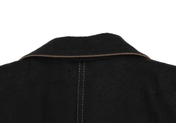 レオナールLEONARD フラワーポイント刺繍パイピングシルクジャケット 黒M位 K-155799_016