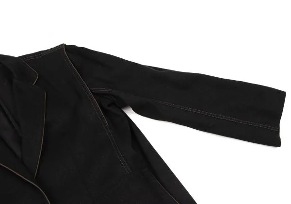 レオナールLEONARD フラワーポイント刺繍パイピングシルクセットアップ 黒M位 K-155801_006