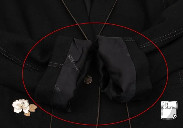 レオナールLEONARD フラワーポイント刺繍パイピングシルクセットアップ 黒M位 K-155801_009