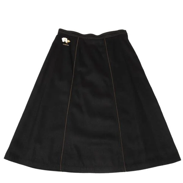 レオナールLEONARD フラワーポイント刺繍パイピングシルクセットアップ 黒M位 K-155801_014