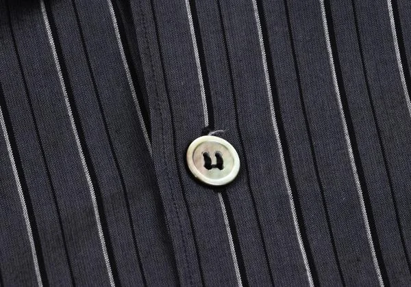 COMME des GARCONS HOMME Switching Open Collar Striped Shirt K-155824_005