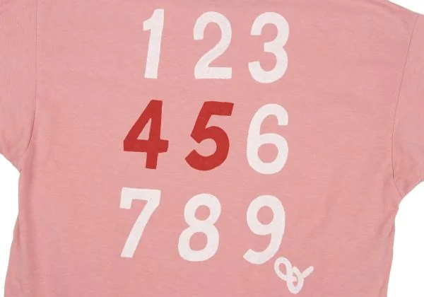 45rpm& コットンバックナンバーロゴプリントTシャツ ピンク3 K-155847_004