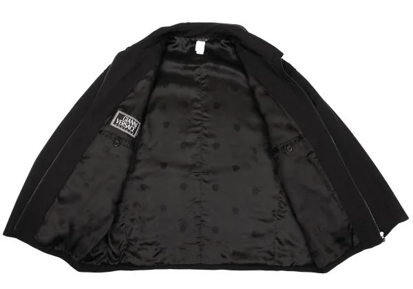 ジャンニヴェルサーチGIANNI VERSACE メデューサジップポリタックブルゾン 黒54 K-155865_011