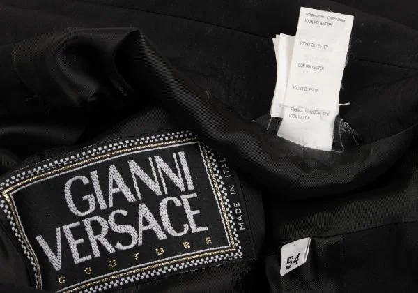 ジャンニヴェルサーチGIANNI VERSACE メデューサジップポリタックブルゾン 黒54 K-155865_016