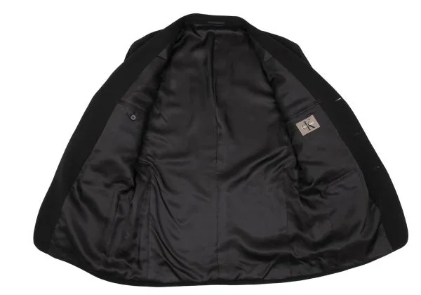 カルバンクラインCalvin Klein ウール3Bジャケット 黒38 K-155866_010