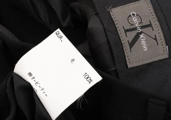 カルバンクラインCalvin Klein ウールタックスラックス 黒30 K-155867_015