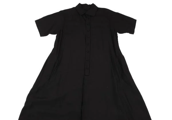 Y's Snap Button Short Sleeve Shirt Dress K-155881_003