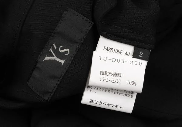 Y's Snap Button Short Sleeve Shirt Dress K-155881_014