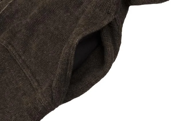 ワイズフォーメンY's for men ウールアウトシームドライバーズニット 焦げ茶3 K-155929_007