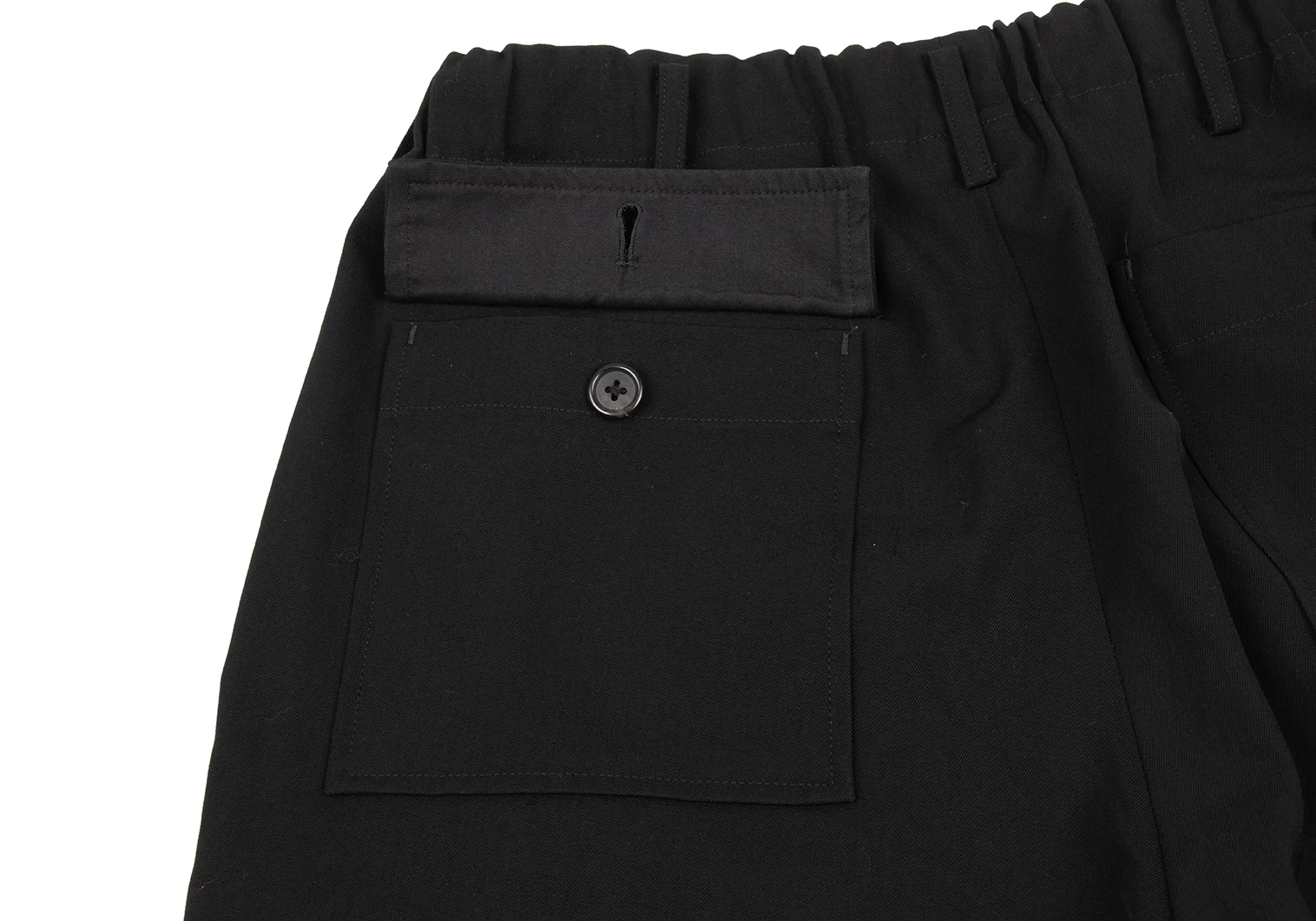 ワイズフォーメンY's for men ウールギャバワイドパンツ 黒S位