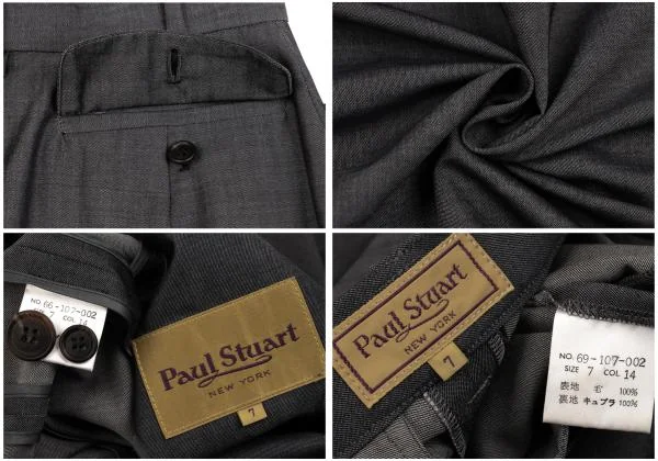 ポールスチュアートPaul Stuart トロピカルウールセットアップ グレー7 K-155977_020
