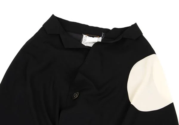 コムデギャルソンCOMME des GARCONS ポリドットプリント2WAYジャケット 黒アイボリーM K-155985_003