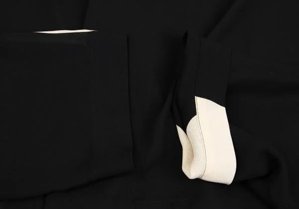 コムデギャルソンCOMME des GARCONS ポリドットプリント2WAYジャケット 黒アイボリーM K-155985_007