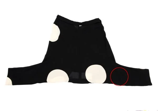 コムデギャルソンCOMME des GARCONS ポリドットプリント2WAYジャケット 黒アイボリーM K-155985_012