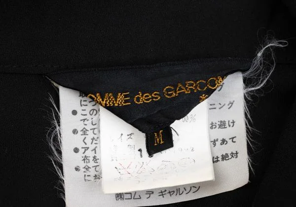 コムデギャルソンCOMME des GARCONS ポリドットプリント2WAYジャケット 黒アイボリーM K-155985_018