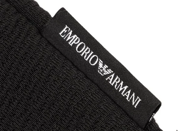 エンポリオアルマーニEMPORIO ARMANI デザイン織りTシャツ 黒L K-155994_005