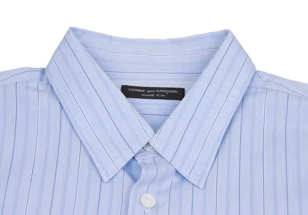 COMME des GARCONS HOMME PLUS Logo Printed Stripe Woven Shirt K-156003_003