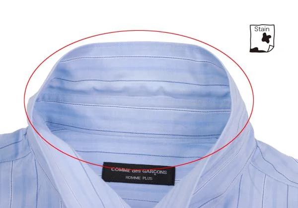 COMME des GARCONS HOMME PLUS Logo Printed Stripe Woven Shirt K-156003_004