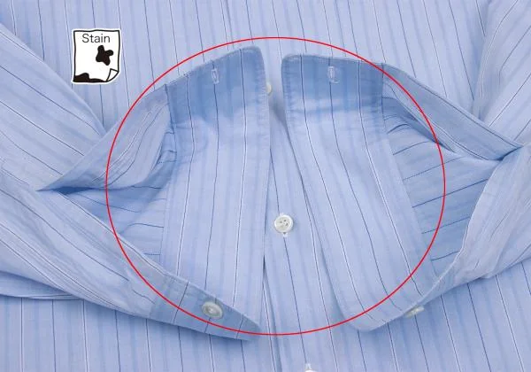 COMME des GARCONS HOMME PLUS Logo Printed Stripe Woven Shirt K-156003_010