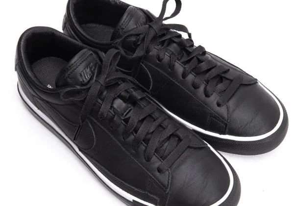 ブラックコムデギャルソン×ナイキBLACK COMME des GARCONS×NIKE Blazer Low レザースニーカー 黒26cm K-156014_007
