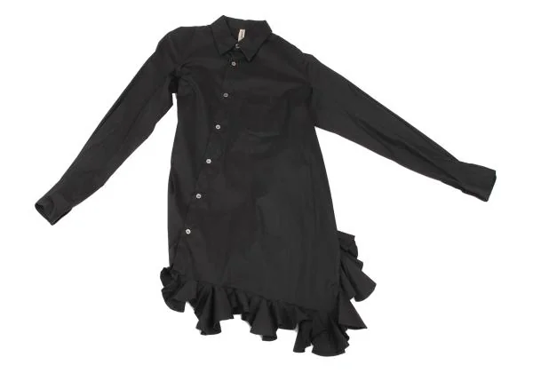 新品!コムデギャルソンCOMME des GARCONS フリル切替斜行ボタン