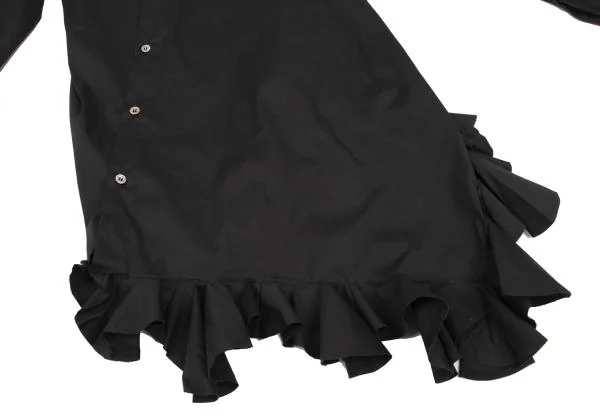 新品!コムデギャルソンCOMME des GARCONS フリル切替斜行ボタン