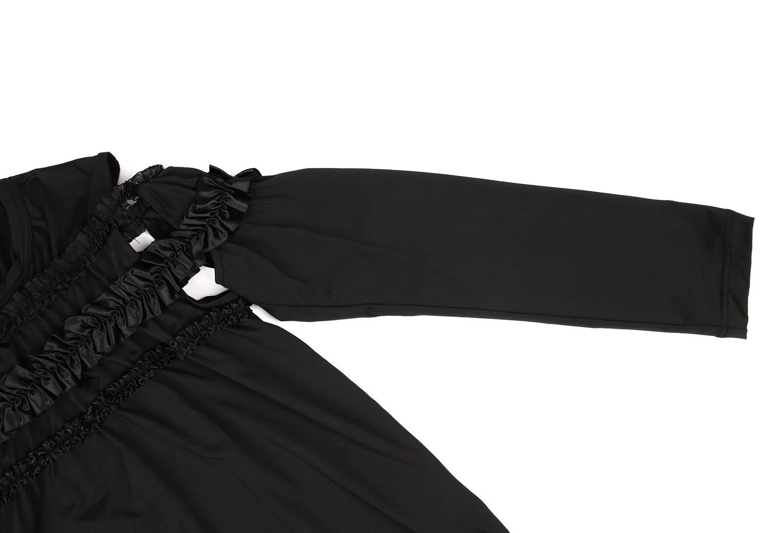 コムデギャルソンCOMME des GARCONS フリルテープ切替ストレッチ