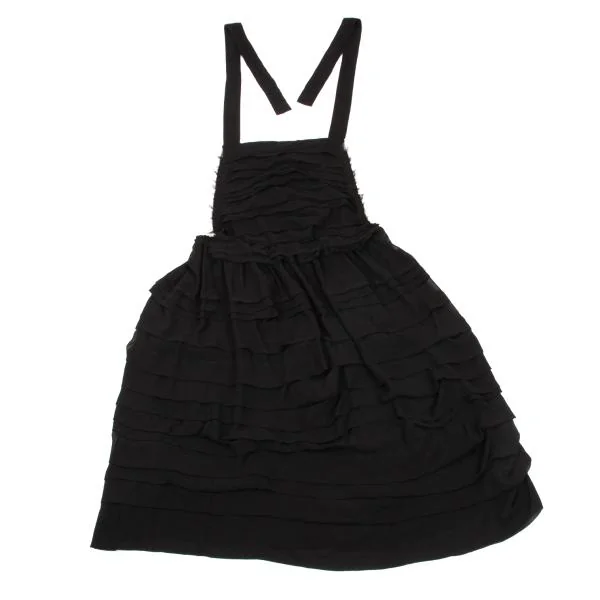 ブラック　コムデギャルソン　エプロン コムコム コムデギャルソンCOMME des GARCONS シースルーポリ
