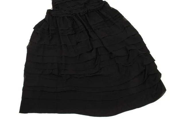 COMME des GARCONS See-through Chiffon Poly Apron Skirt K-156065_005