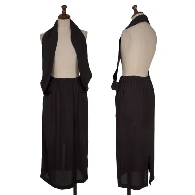 robe de chambre COMME des GARCONS Velour Halter Neck Georgette Skirt