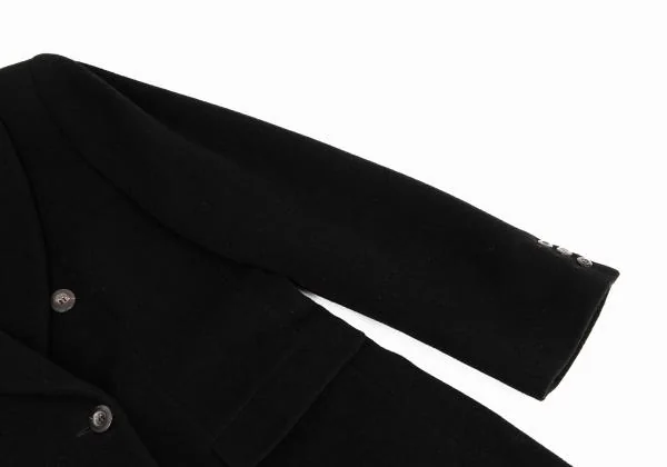 ジョルジオ アルマーニGIORGIO ARMANI LE COLLEZIONI ウールモッサダブルブレストコート 黒10 K-156171_006