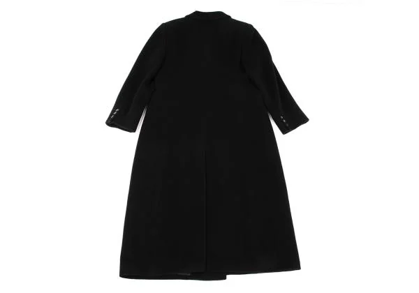 ジョルジオ アルマーニGIORGIO ARMANI LE COLLEZIONI ウールモッサダブルブレストコート 黒10 K-156171_016