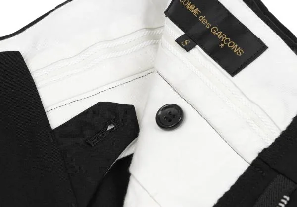 COMME des GARCONS Wool Gaba tuck Wide Pants K-156206_004