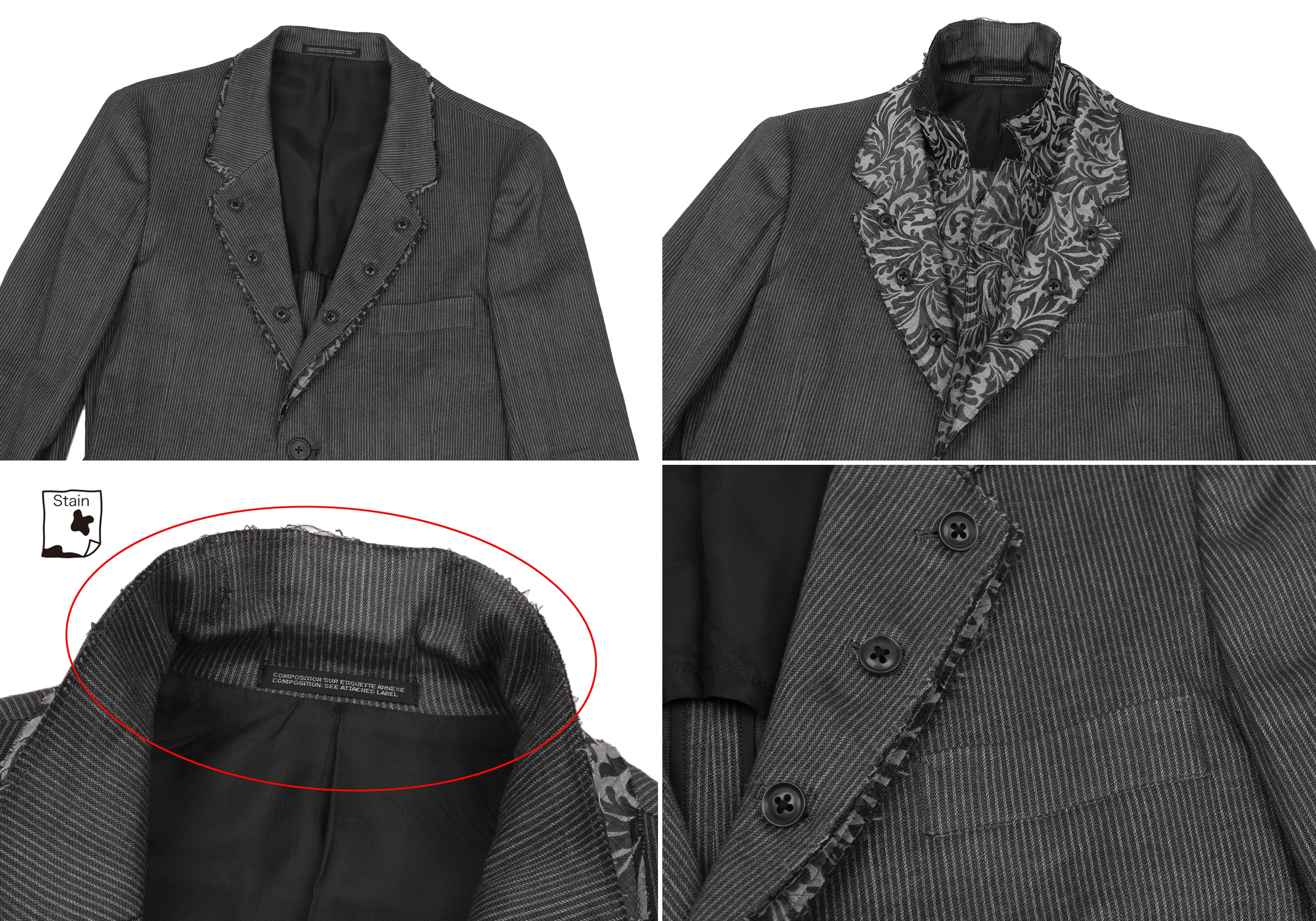 ヨウジヤマモト プールオムYohji Yamamoto POUR HOMME リネン混