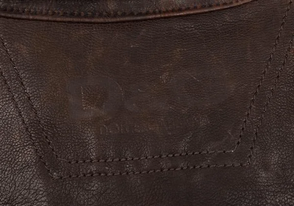 ディーアンドジーD&G 裁ち切りデザインレザー切替デニムジャケット インディゴM位 K-156293_016