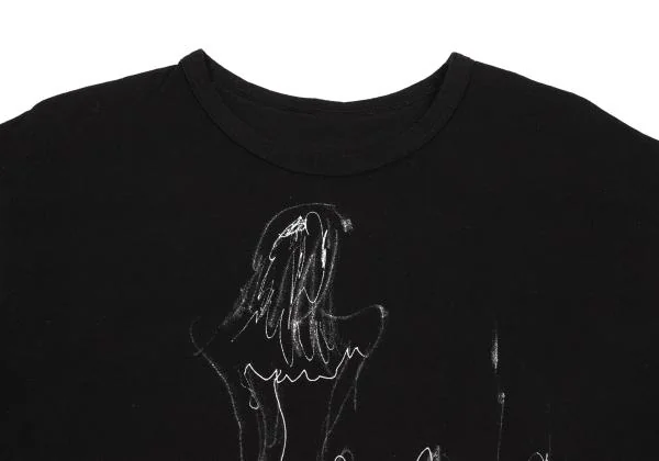 Yohji Yamamoto FEMME Drawing Printed T Shirt K-156333_002