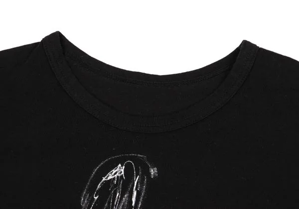 Yohji Yamamoto FEMME Drawing Printed T Shirt K-156333_003