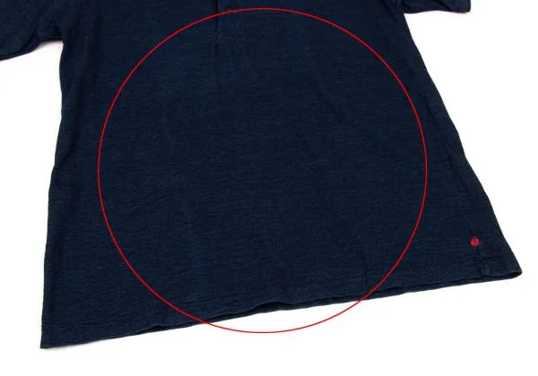 R by 45rpm Indigo Dyed Henley-neck T-shirt K-156373_007