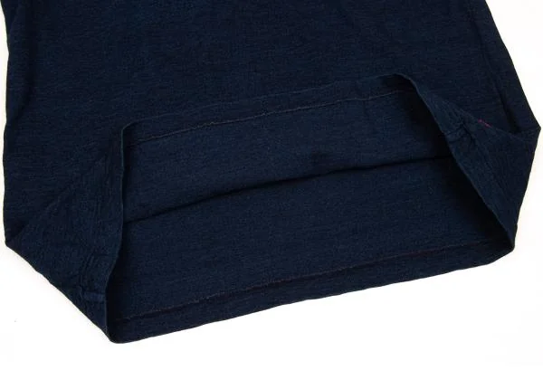 R by 45rpm Indigo Dyed Henley-neck T-shirt K-156373_010