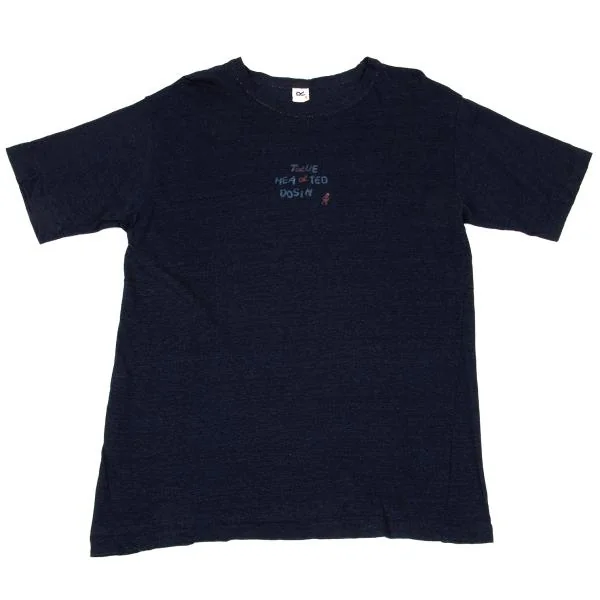 45rpm 45R Indigo Dyed Printed T-shirt Navy 4 K-156375_001