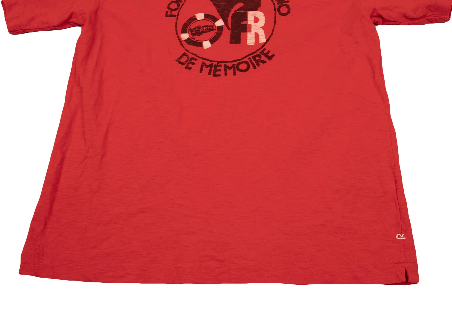 45rpm 45R フロントサークルロゴプリント半袖Tシャツ 赤3 | DC