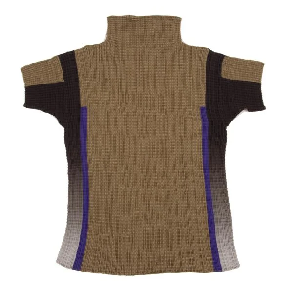 ISSEY MIYAKE PLEATS (T.) Printed Stretch Pleats T Shirt K-156442_002