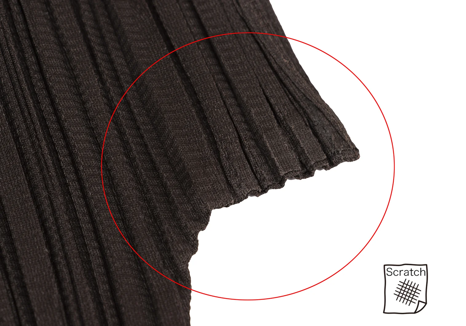 プリーツプリーズPLEATS PLEASE スカラップカッティング