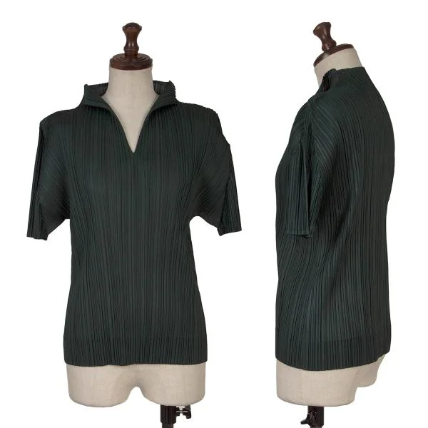 PLEATS PLEASE Skipper T Shirt Dark Green 3 K-156466_001