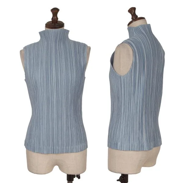 プリーツプリーズPLEATS PLEASE プリーツハイネックノースリーブ