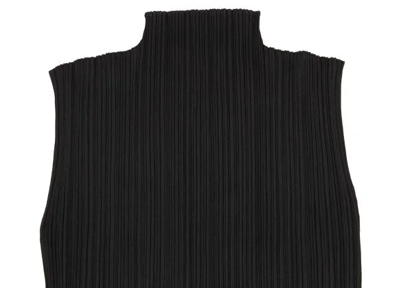 PLEATS PLEASE Pleated Turtleneck Sleeveless Top K-156500_003